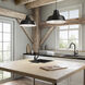 R Series 1 Light 17 inch Satin Black Indoor Pendant Ceiling Light